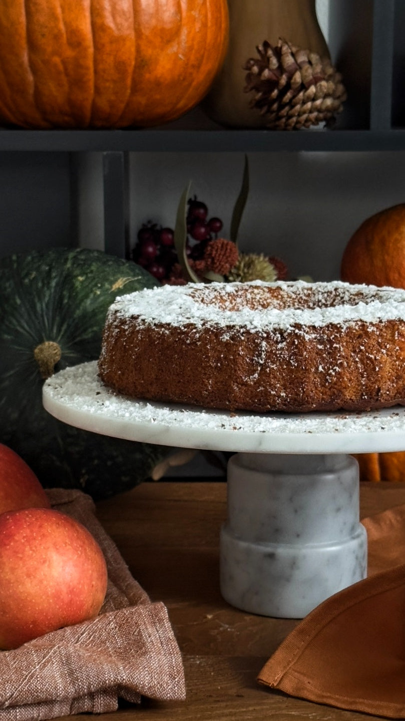 Alzata per Dolci "Scaletta" in marmo Bianco Carrara