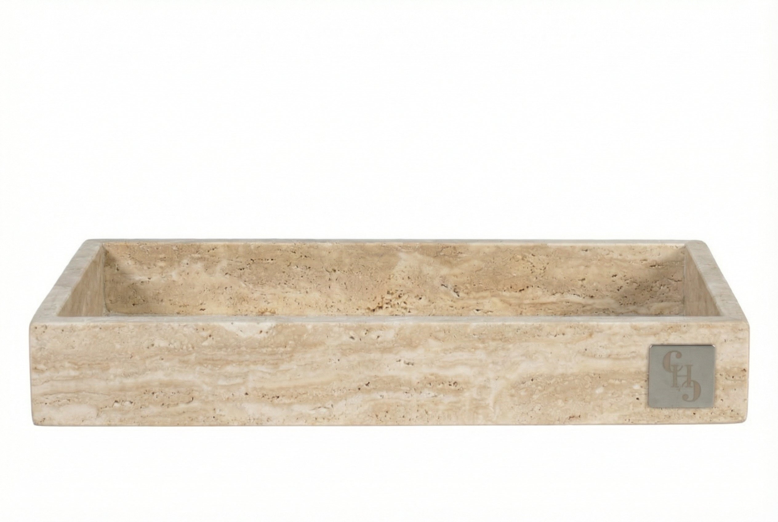Vassoio Rettangolare in Travertino