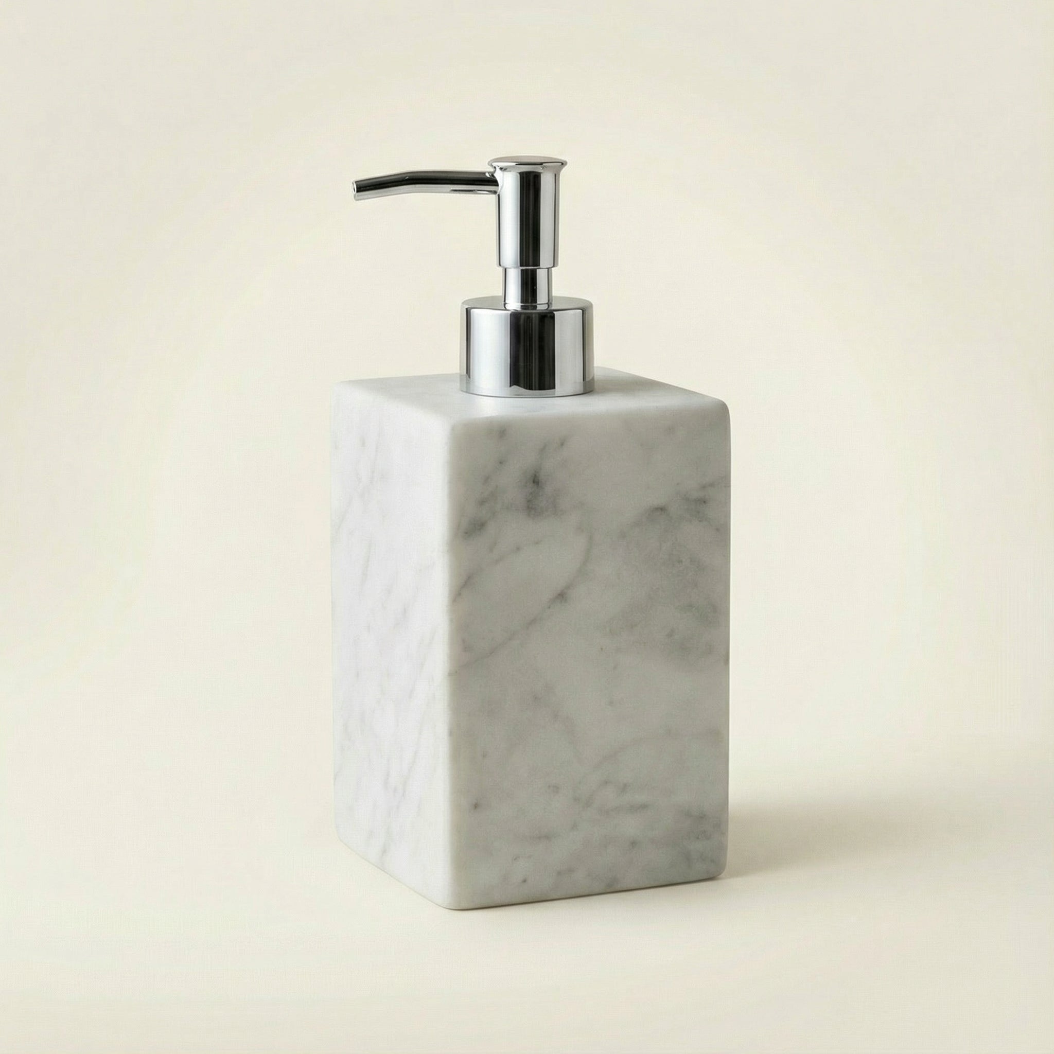 Dispenser Square in Marmo Bianco Carrara - Design Luxury