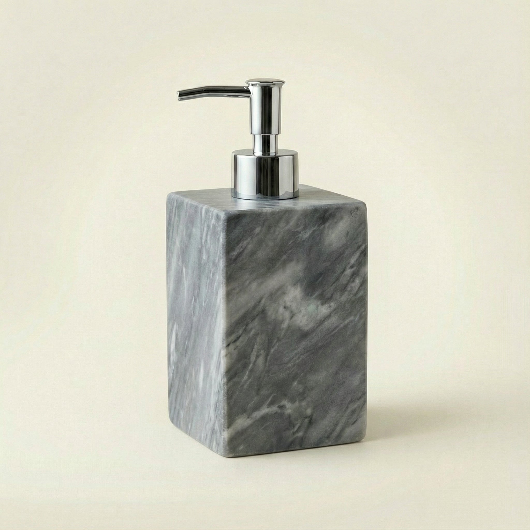 Dispenser Square in Marmo Grigio Bardiglio - Design Luxury