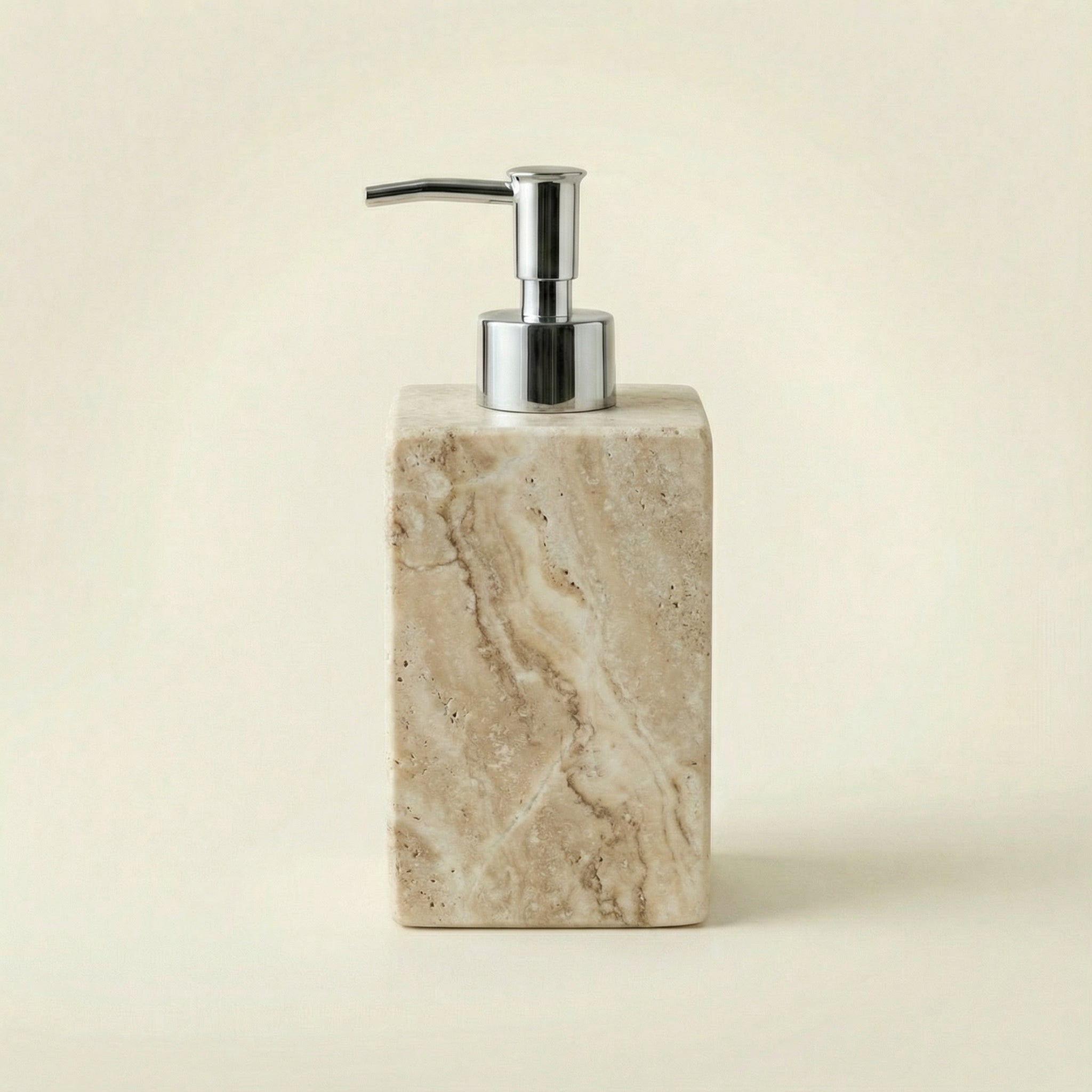 Dispenser Square in Travertino - Design Luxury