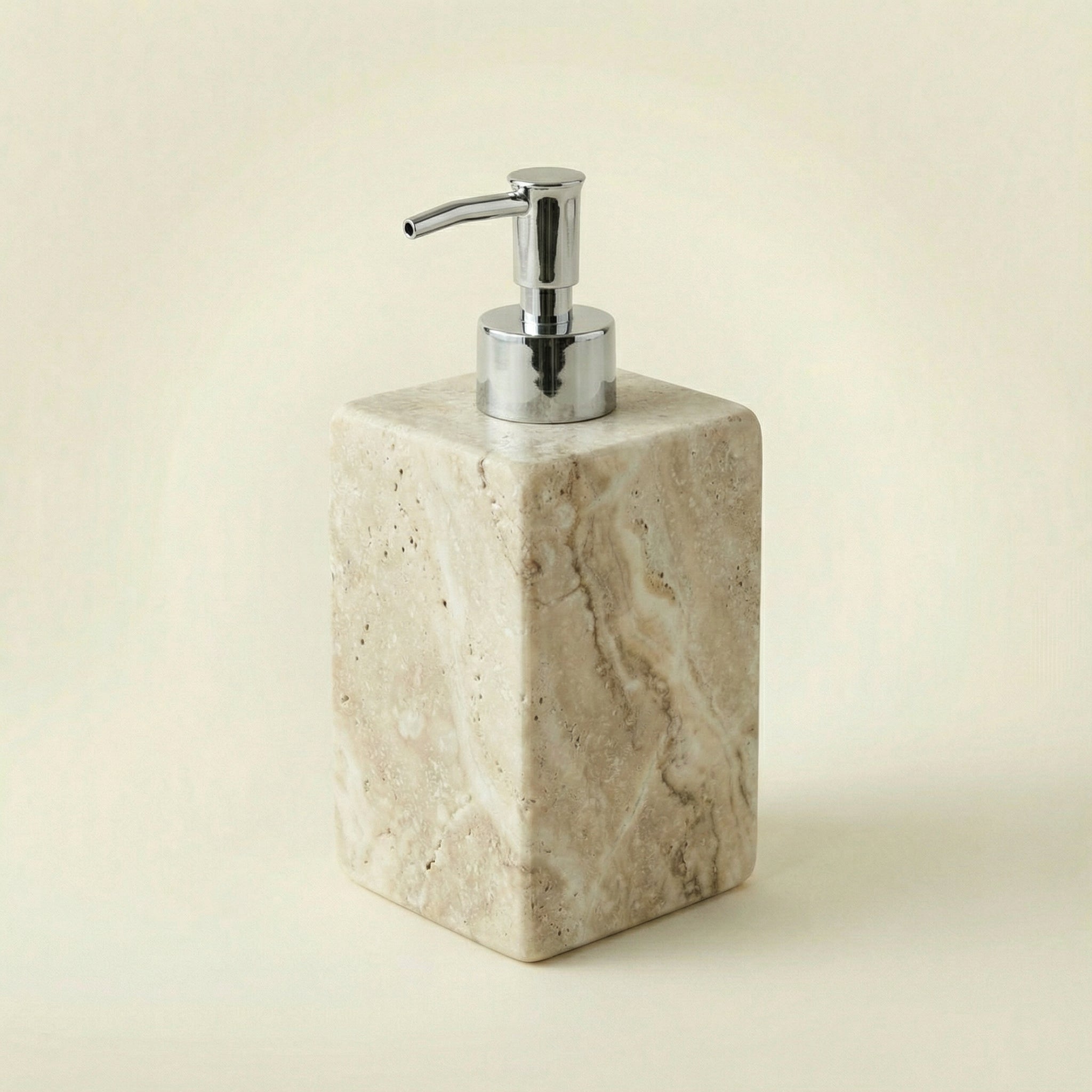 Dispenser Square in Travertino - Design Luxury