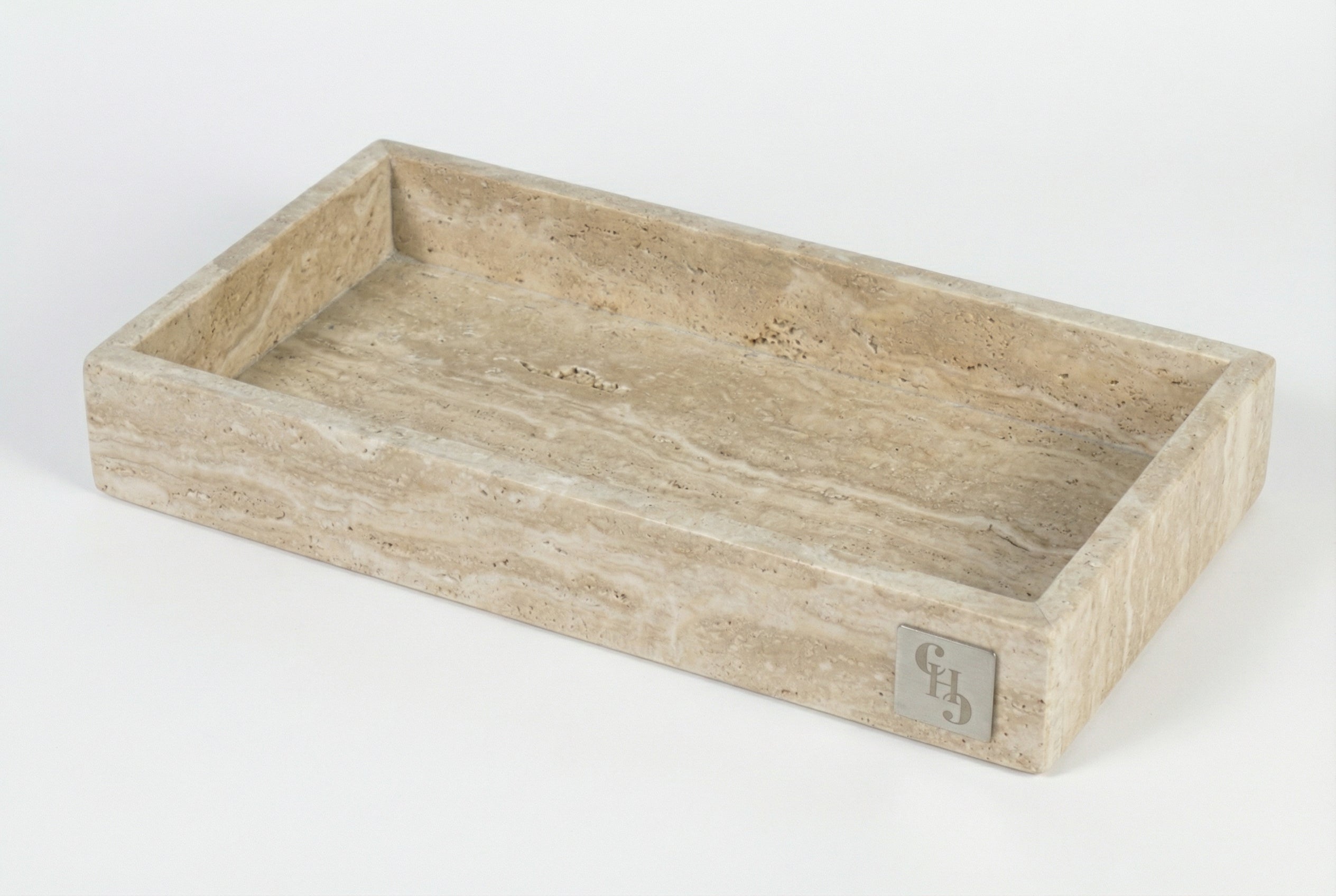 Vassoio Rettangolare in Travertino