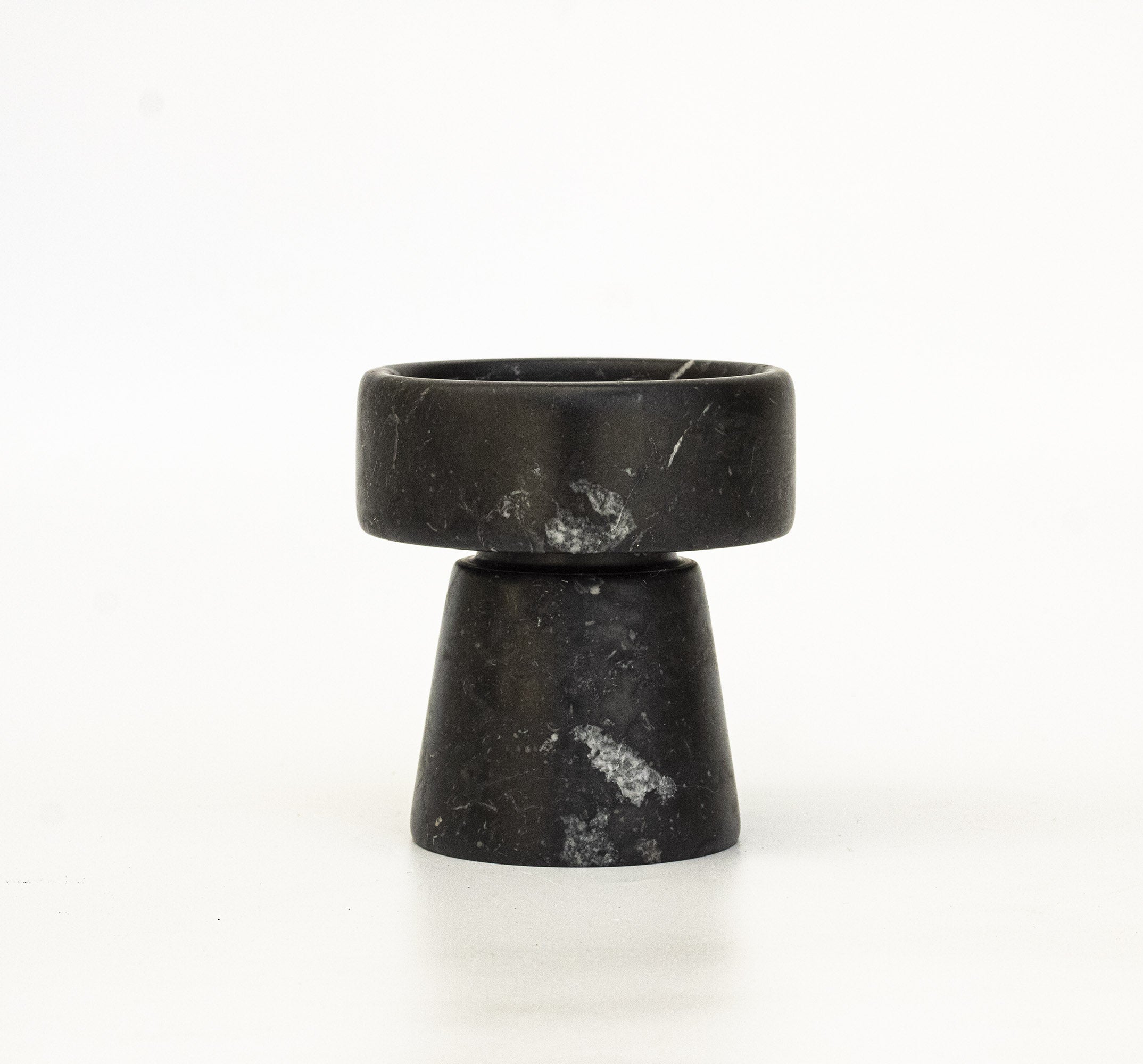 Porta Candela in Marmo Nero Marquina