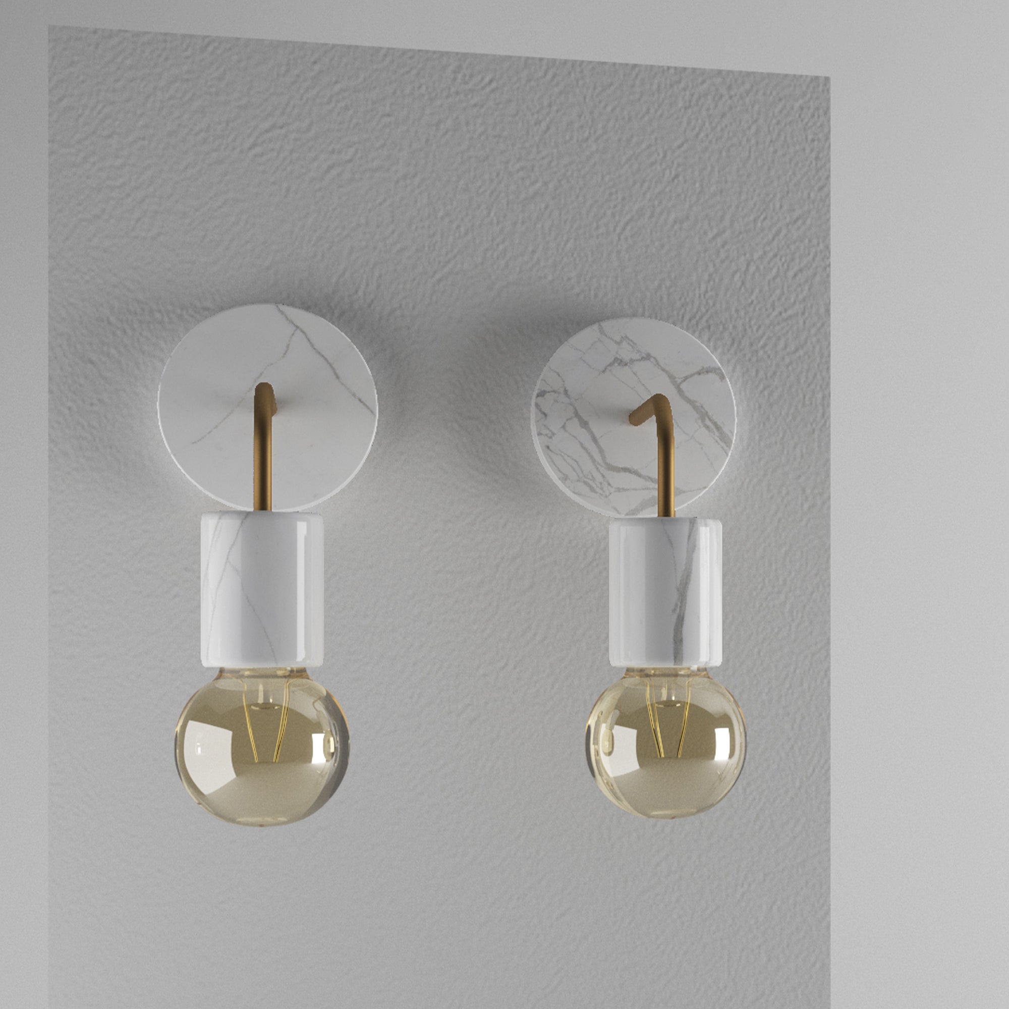 pplique in Marmo Statuario - Eleganza Artigianale per la Tua Casa