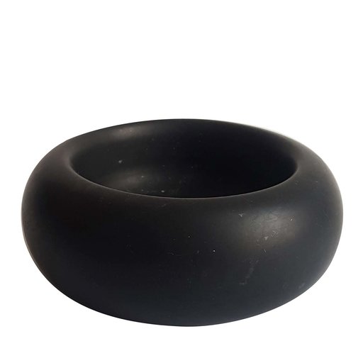 Posacenere in Marmo Nero Marquina, lusso artigianale con venature uniche. Un tocco di eleganza per il tuo spazio