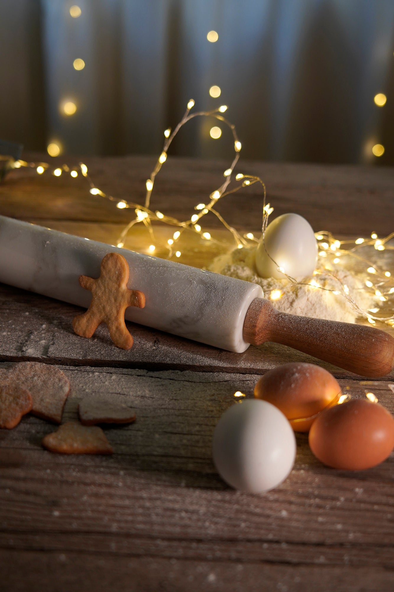Mattarello in Marmo Bianco di Carrara - Utensile da Cucina Elegante