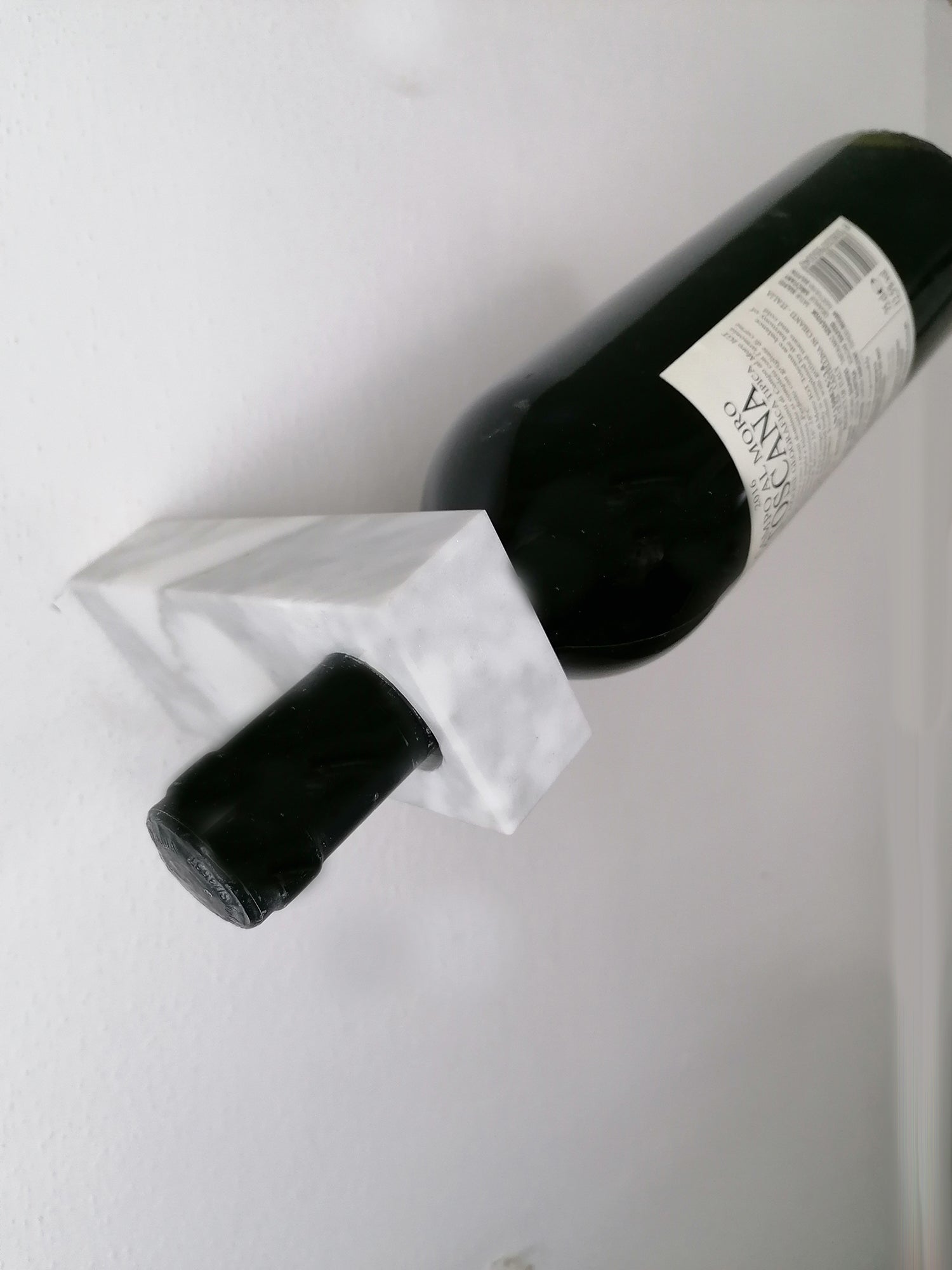 Porta Bottiglie "Divino" in Marmo Bianco Carrara