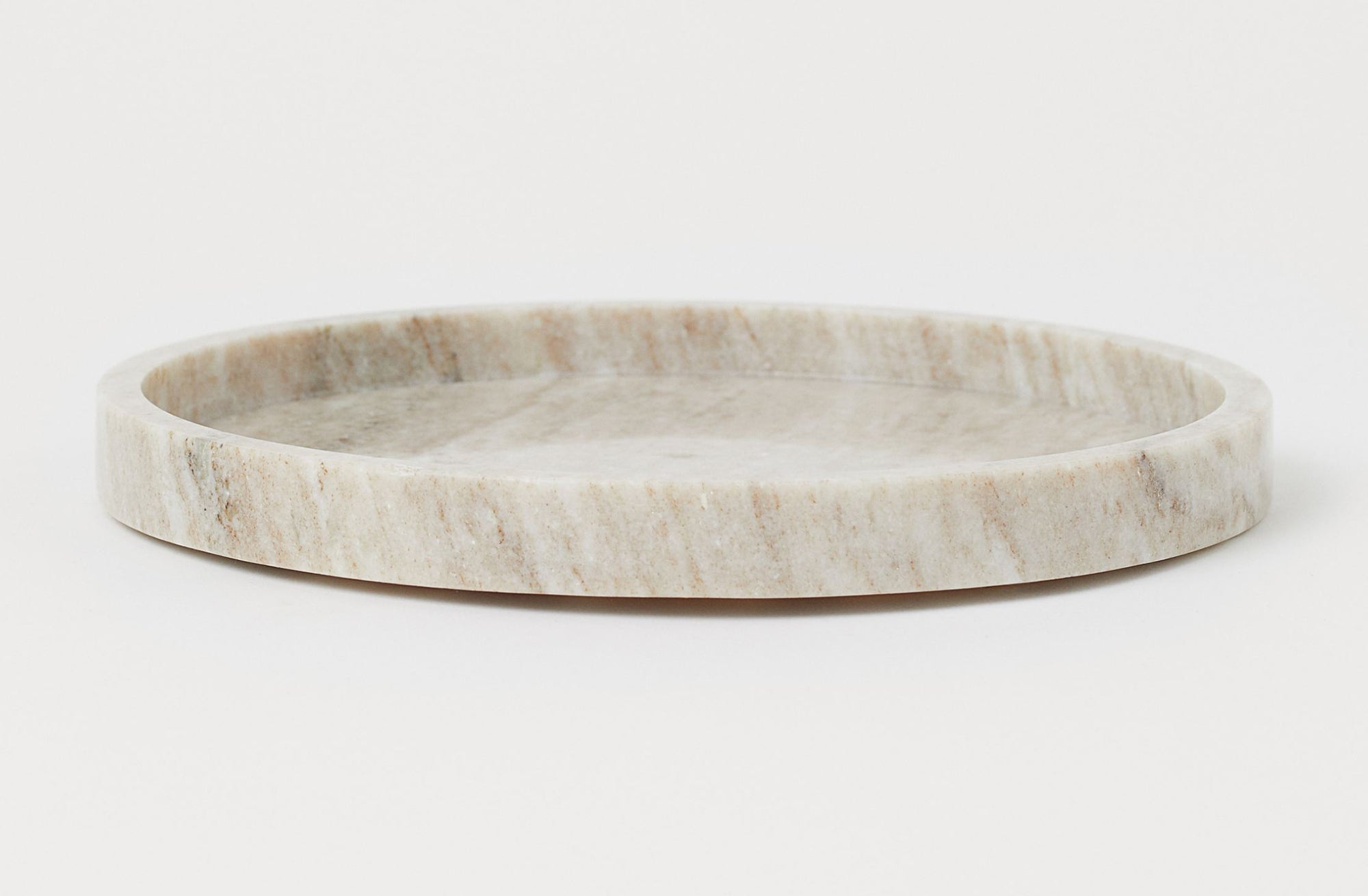 Vassoio In Travertino Per Gioielli - 15 Cm - Marmo Beige Naturale - Portaoggetti Elegante - Foto 7