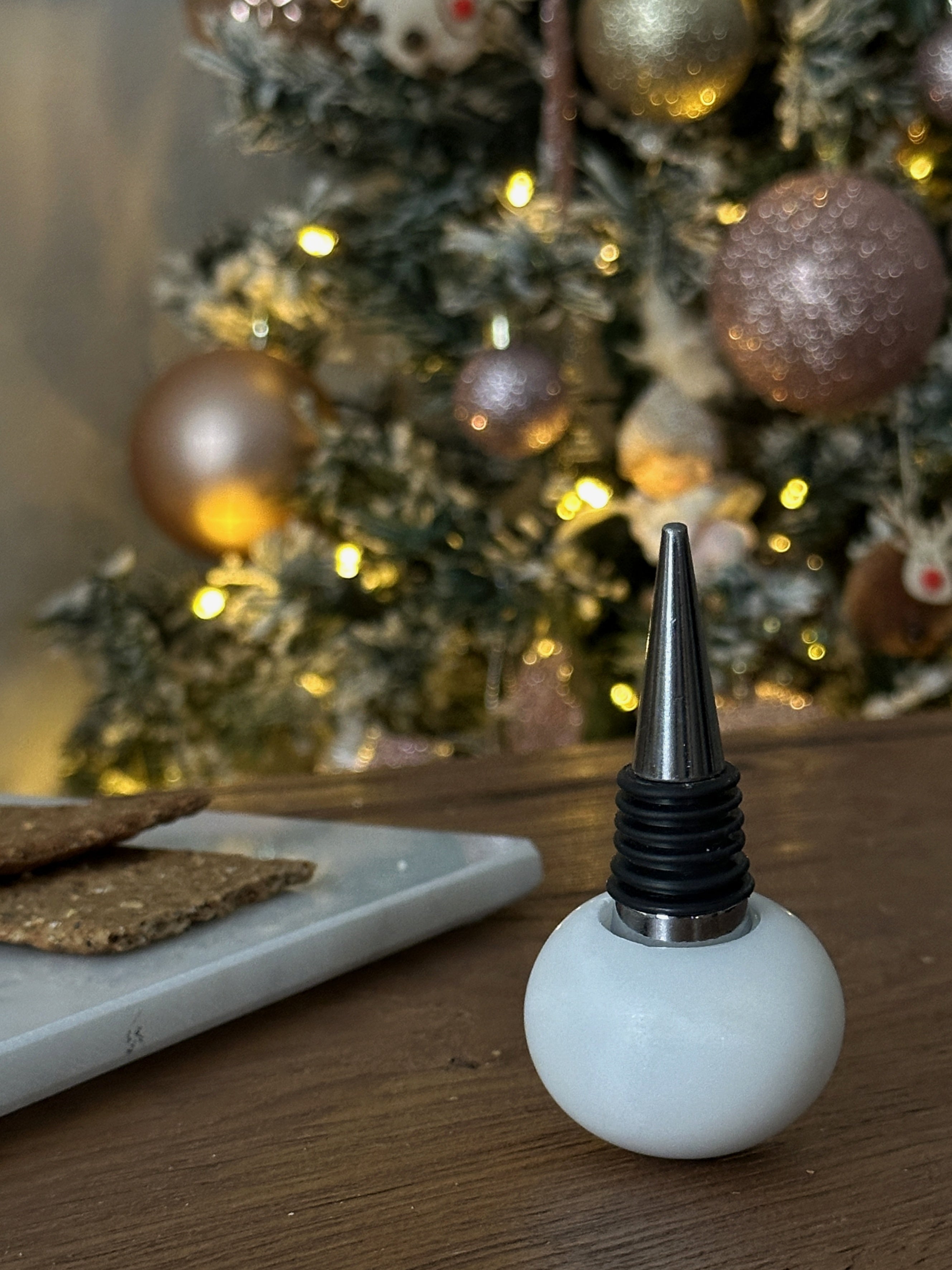 Tappo Vino in Marmo Bianco Carrara