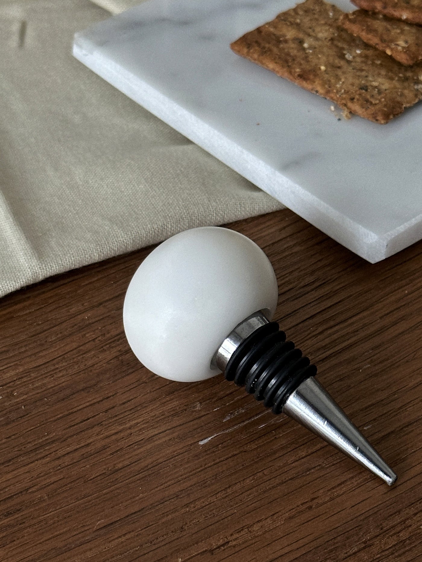 Tappo Vino in Marmo Bianco Carrara