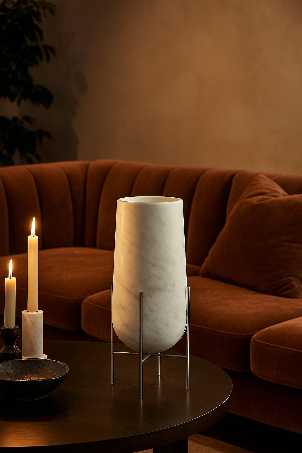 Vaso "Nora" in Marmo Bianco di Carrara