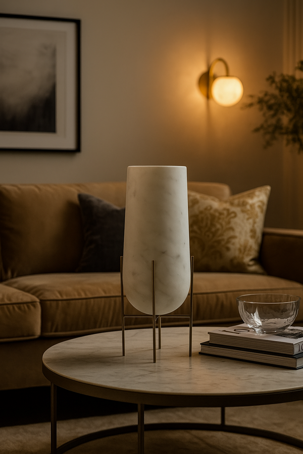 Vaso "Nora" in Marmo Bianco di Carrara