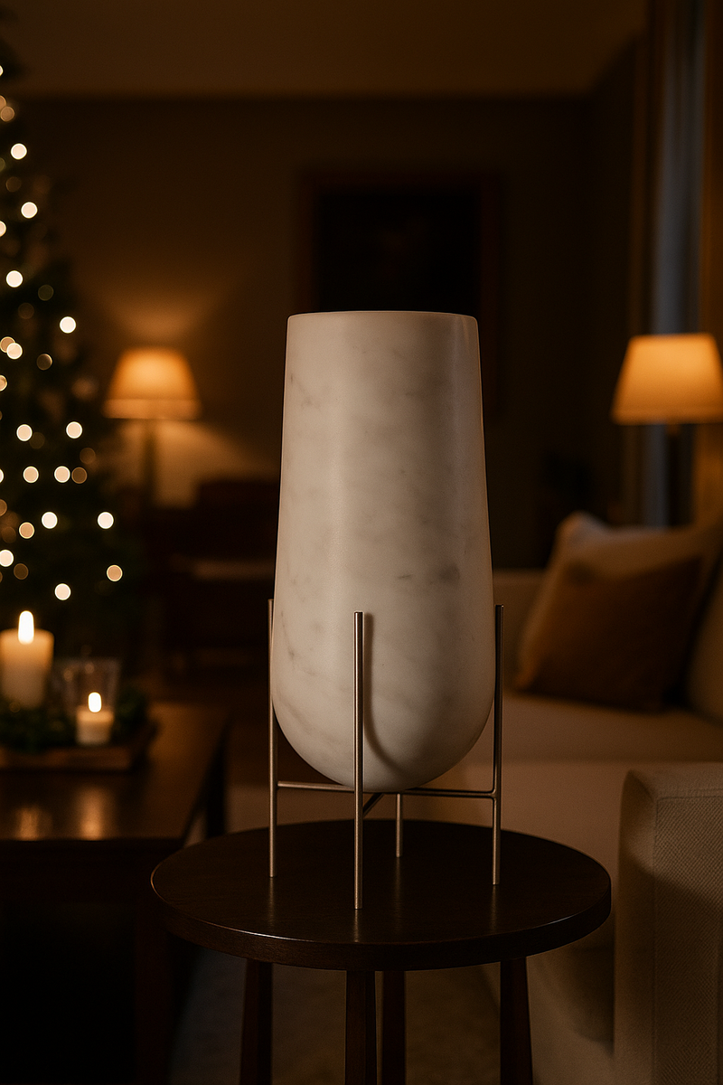 Vaso "Nora" in Marmo Bianco di Carrara