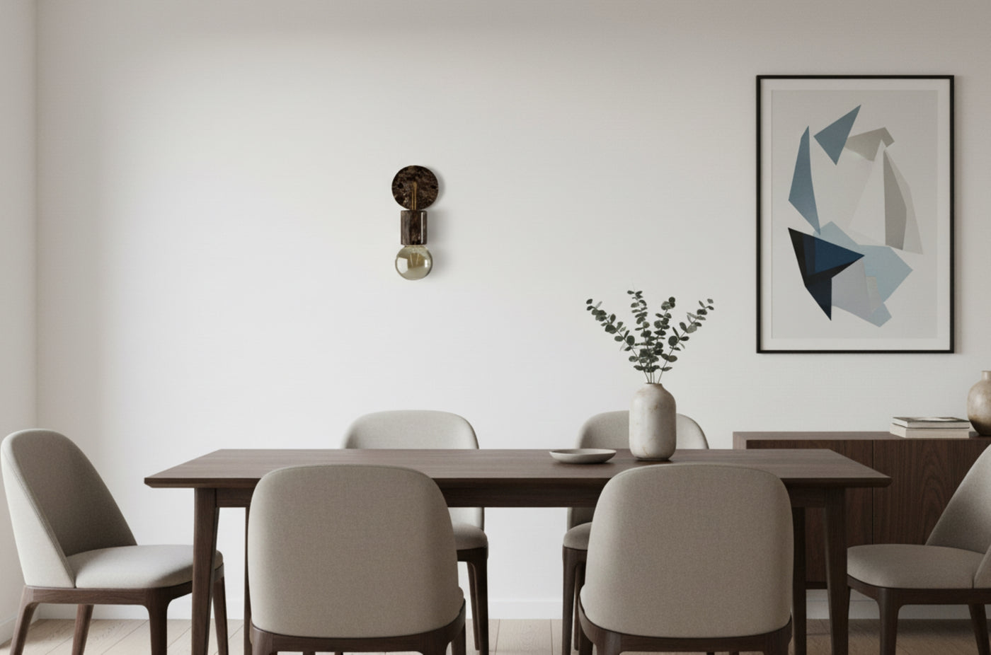 Applique in Marmo Emperador Dark Modello "ELENGANT"