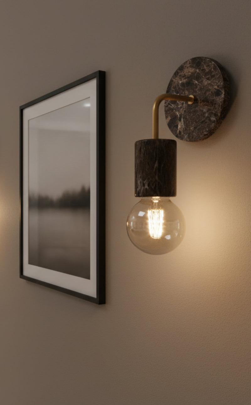 Applique in Marmo Emperador Dark Modello "ELENGANT"