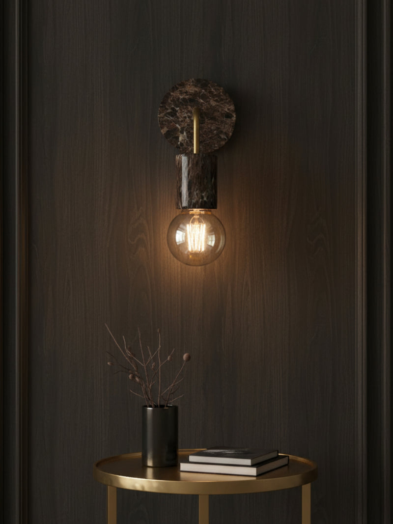 Applique in Marmo Emperador Dark Modello "ELENGANT"