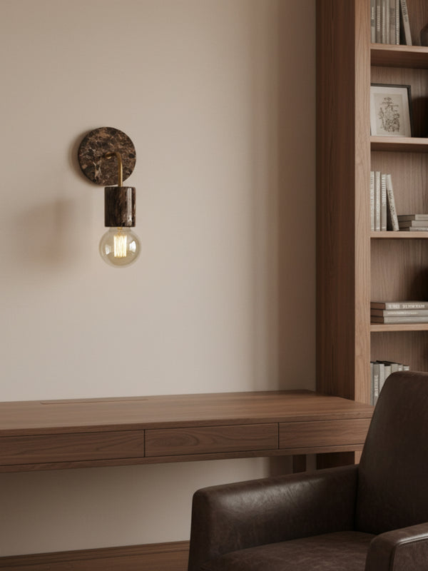 Applique in Marmo Emperador Dark Modello "ELENGANT"