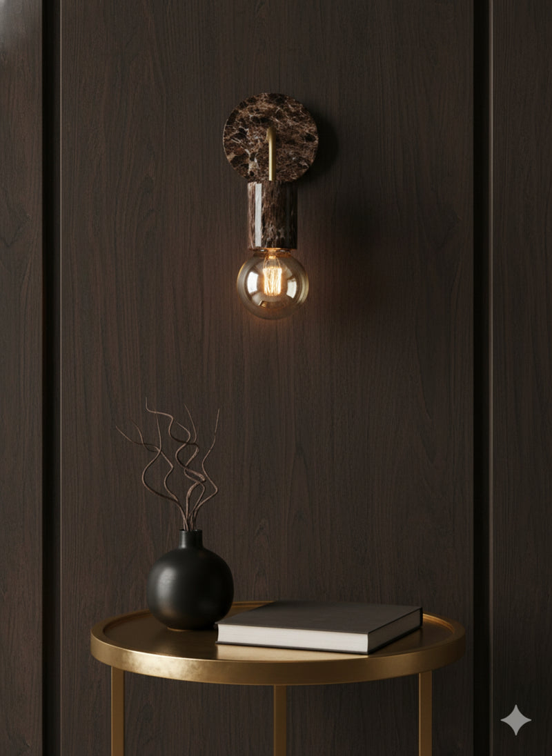 Applique in Marmo Emperador Dark Modello "ELENGANT"