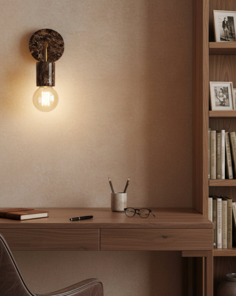 Applique in Marmo Emperador Dark Modello "ELENGANT"