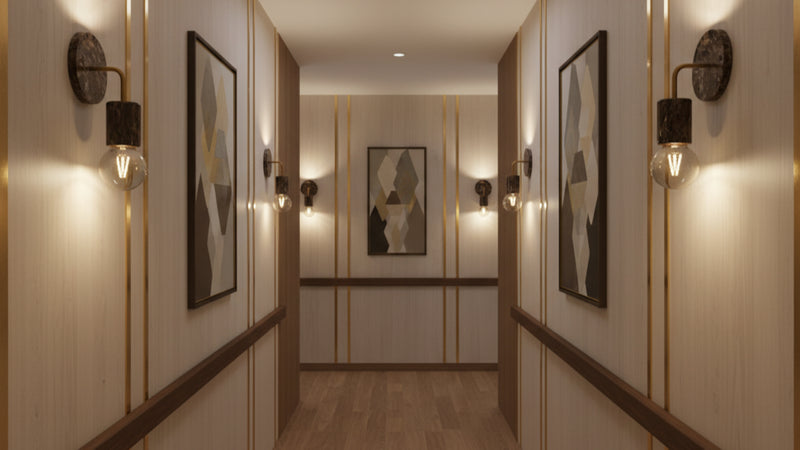 Applique in Marmo Emperador Dark Modello "ELENGANT"