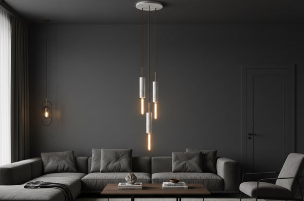 Lampadario in Marmo Statuario Modello Jedi