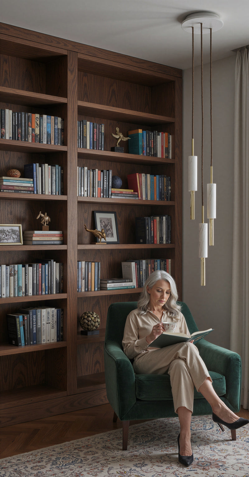 Lampadario in Marmo Statuario Modello Jedi