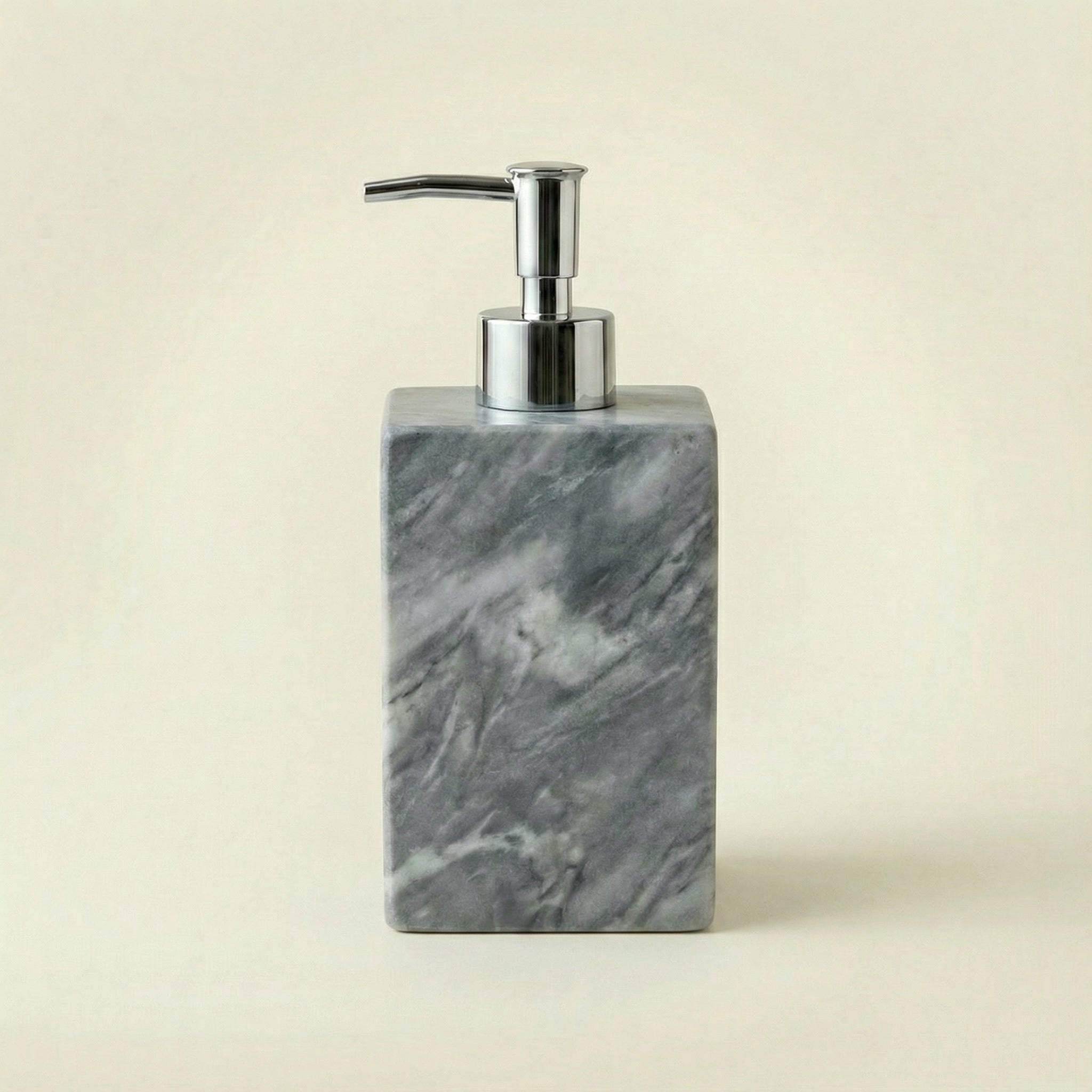 Dispenser Square in Marmo Grigio Bardiglio - Design Luxury