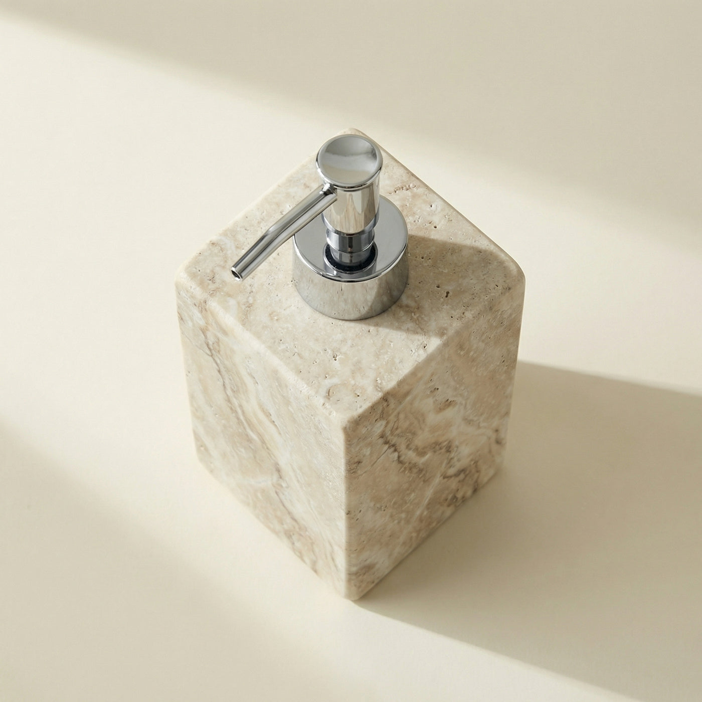 Dispenser Square in Travertino - Design Luxury