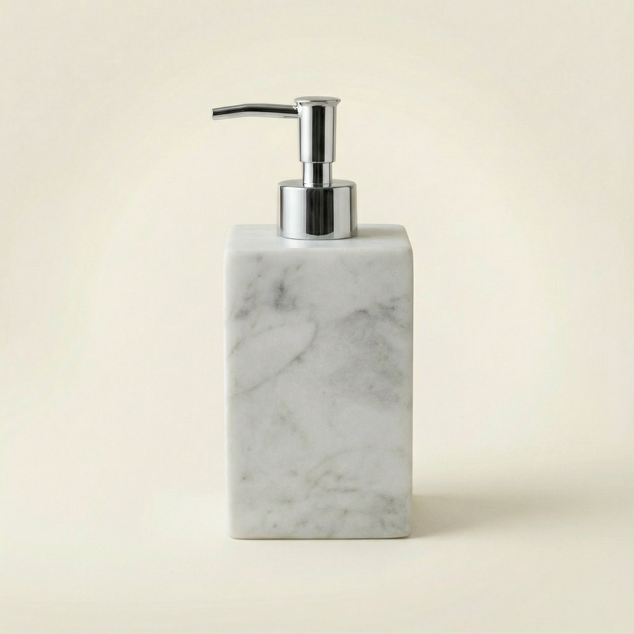 Dispenser Square in Marmo Bianco Carrara - Design Luxury