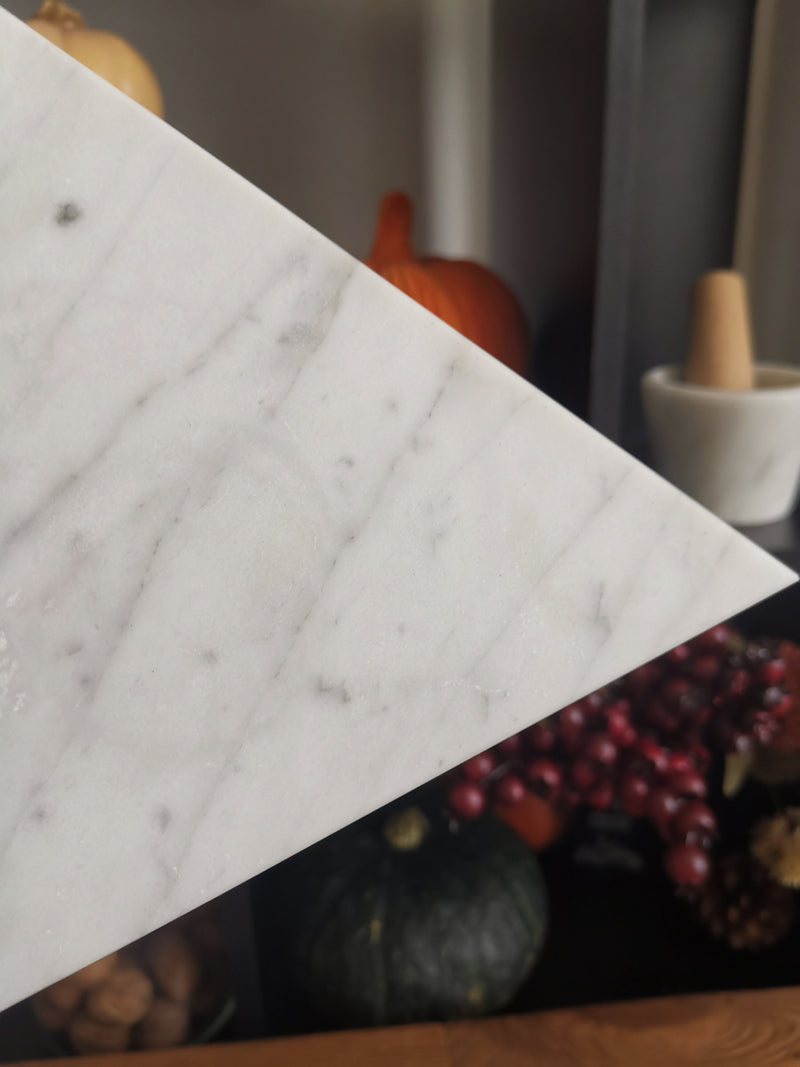 Tagliere in Marmo Bianco Carrara triangolo – Carrara Home Design