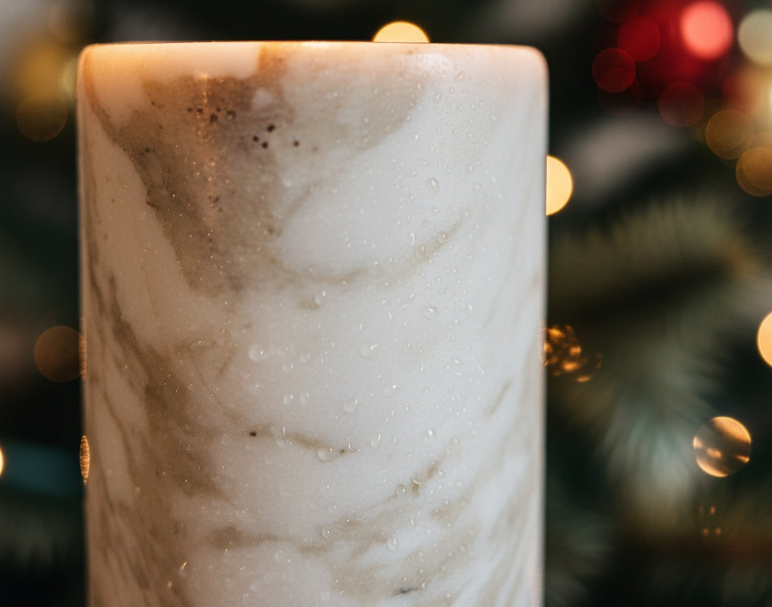 Vaso "Rocket" in Marmo Calacatta