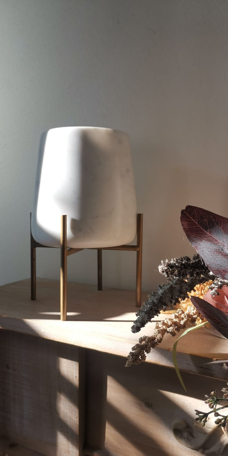 Vaso Orchidea in Marmo Bianco Carrara