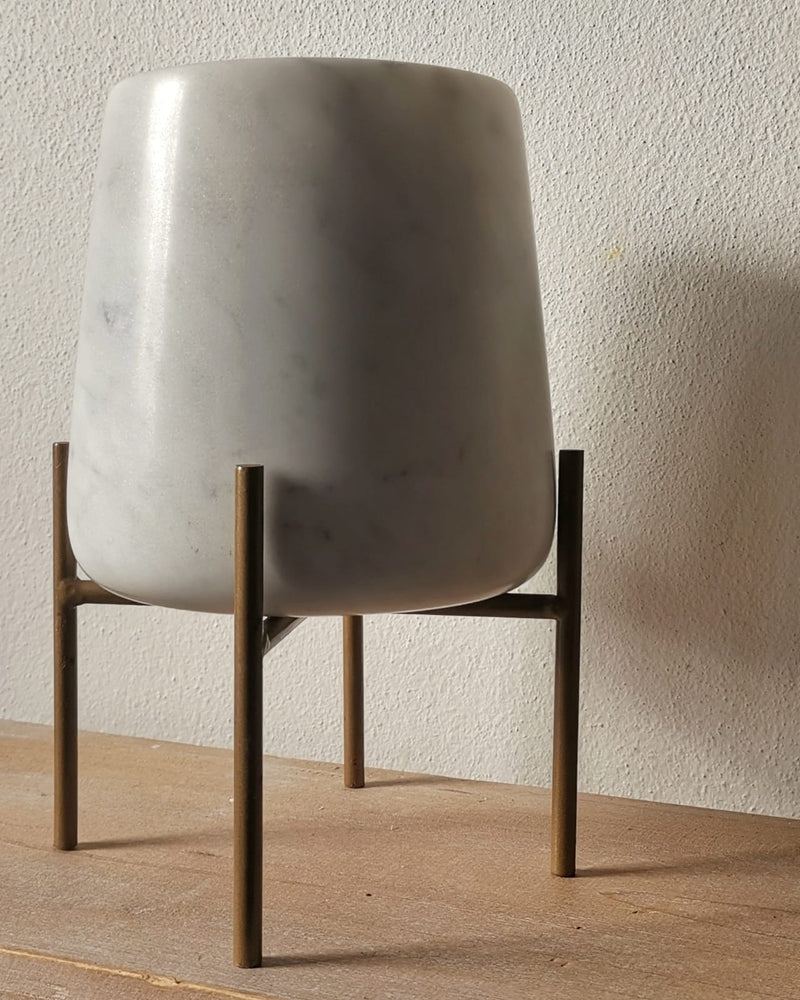 Vaso Orchidea in Marmo Bianco Carrara