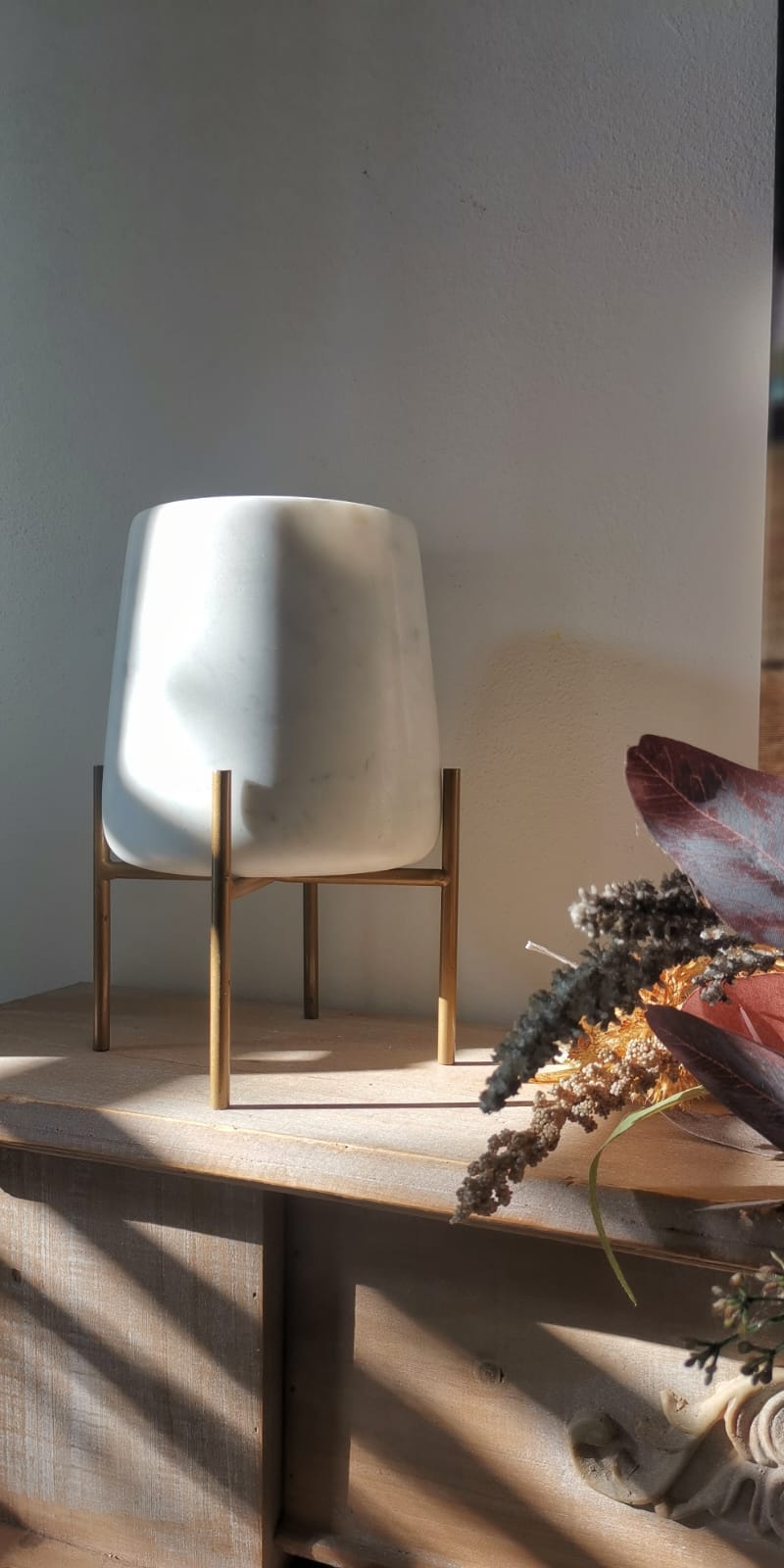 Vaso Orchidea in Marmo Bianco Carrara