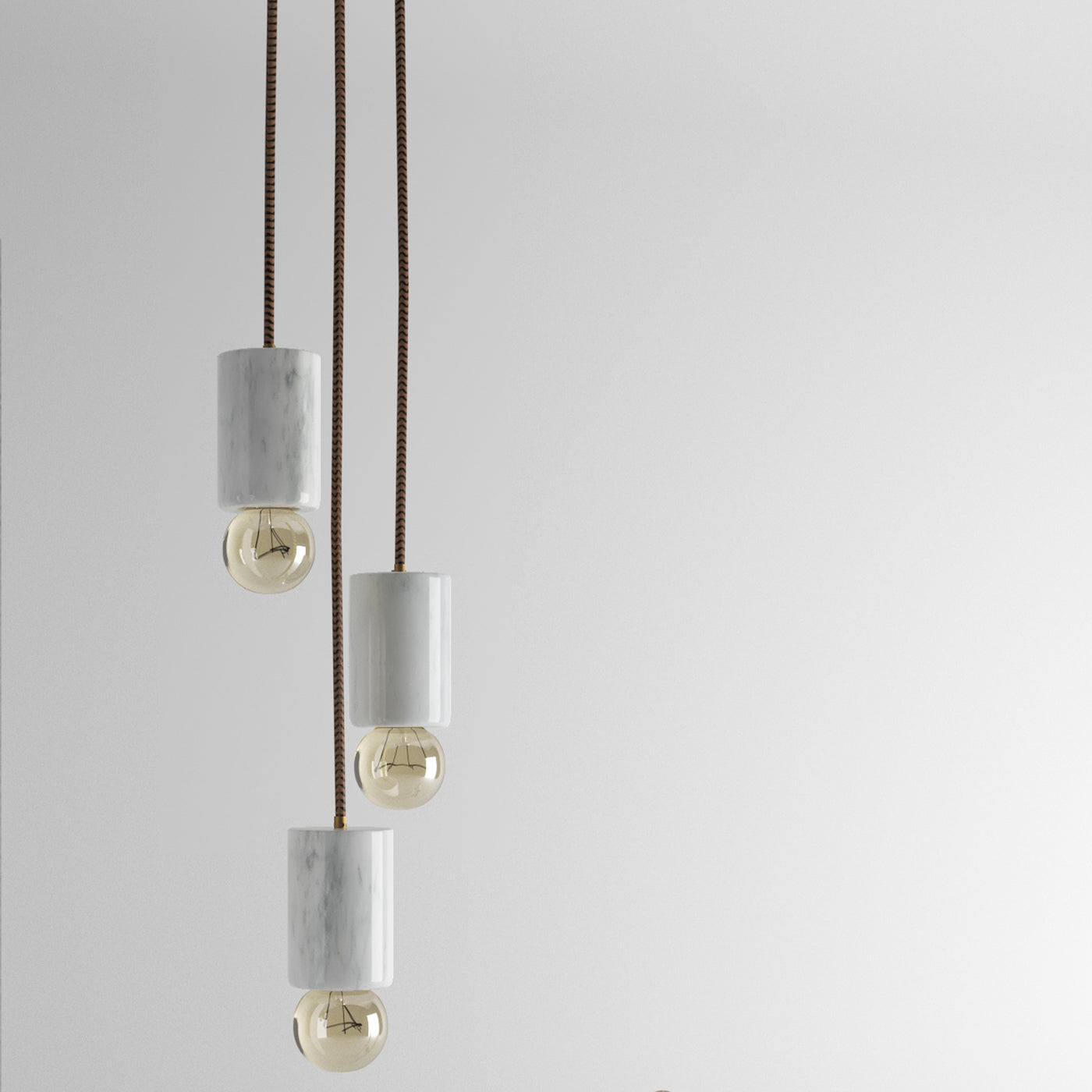 Lampadario in Marmo Bianco Carrara - Eleganza Artigianale per la Tua Casa