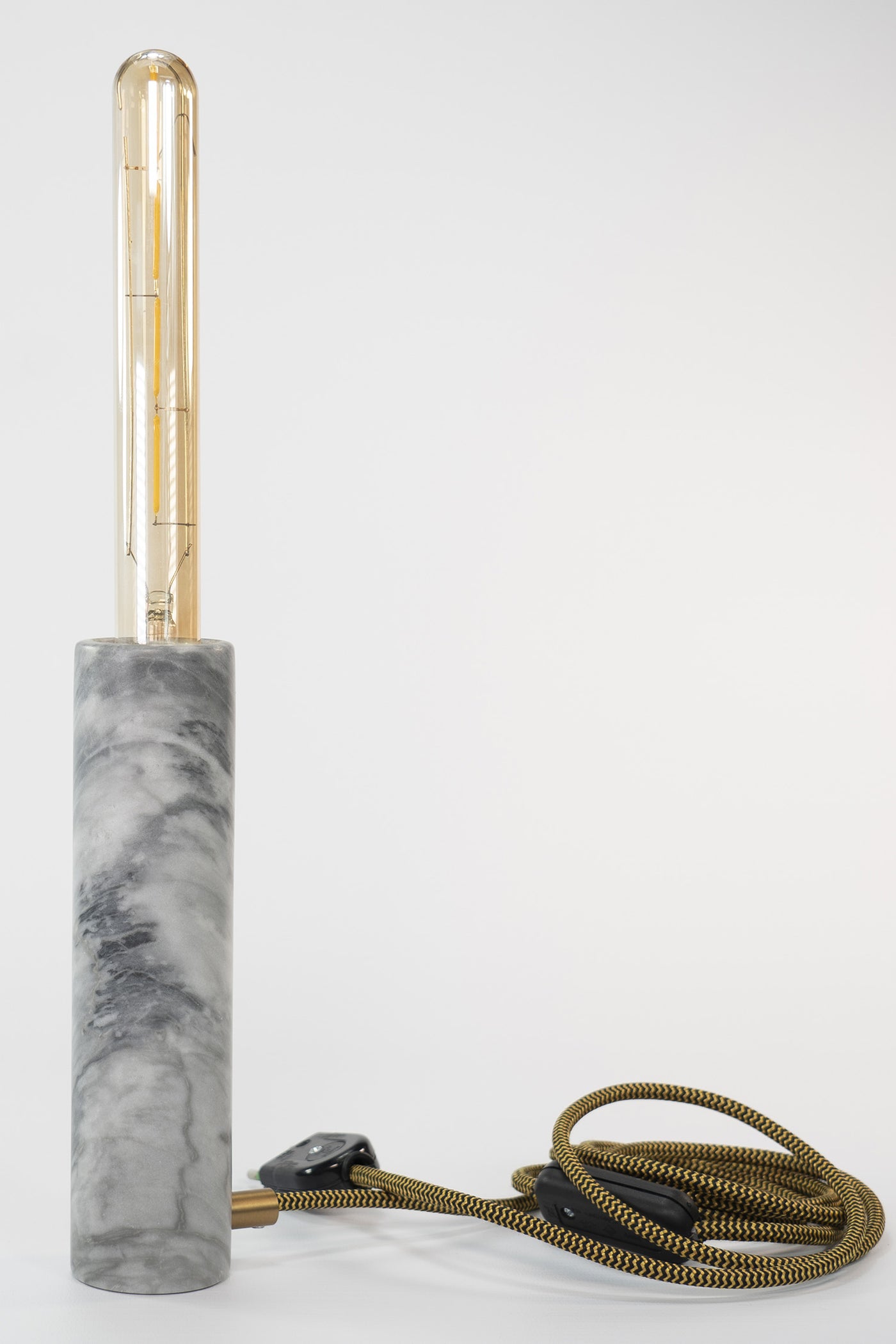 Jedi Lampada Desk in Marmo Grigio Bardiglio