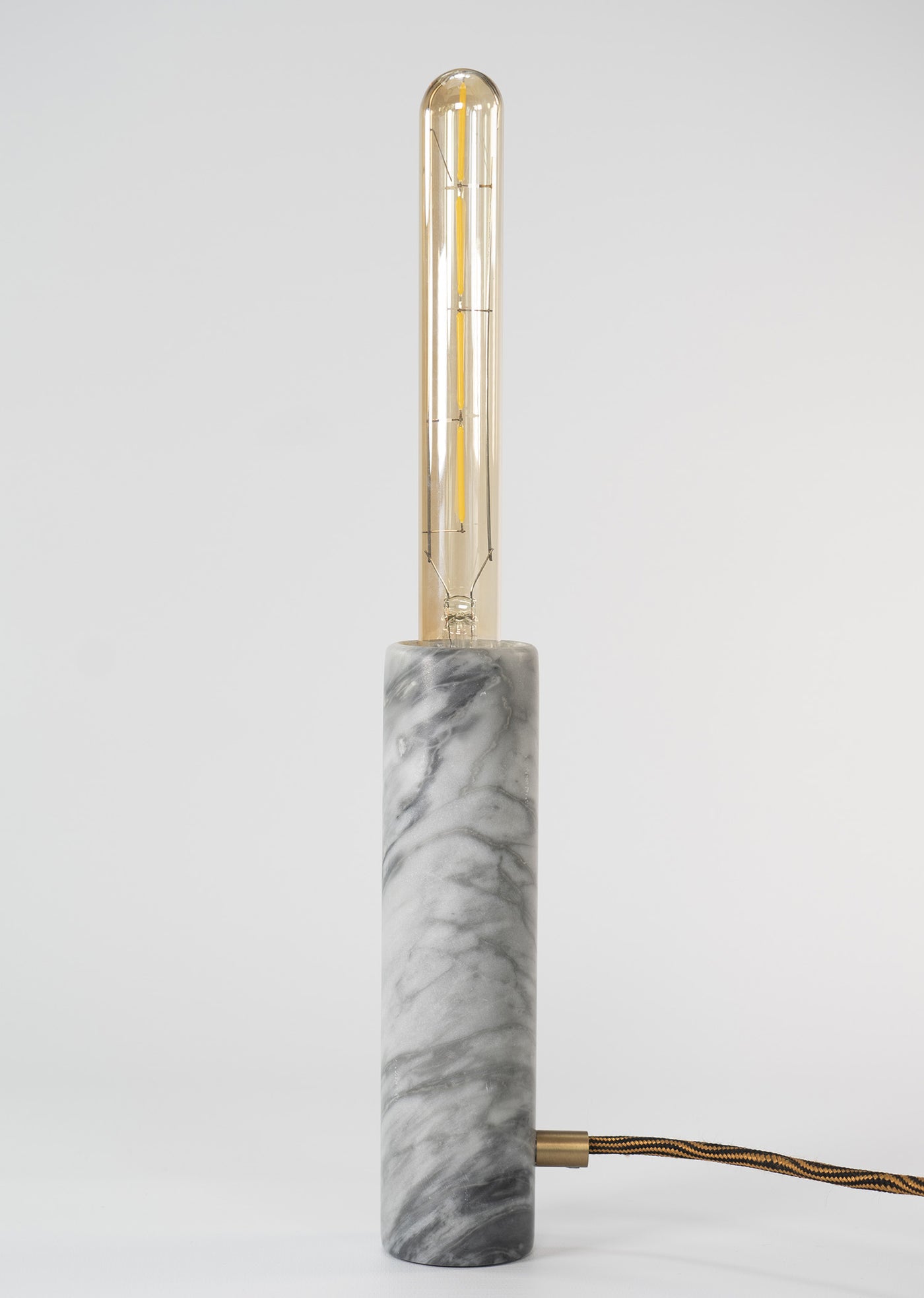 Jedi Lampada Desk in Marmo Grigio Bardiglio