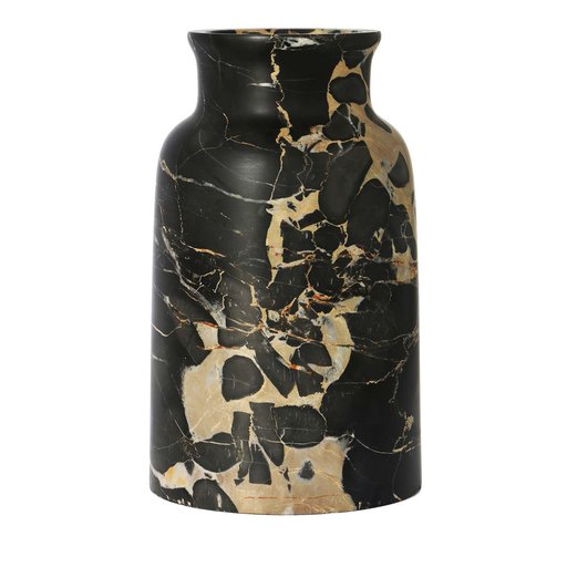 Bottle Antica Farmacia in Marmo Portoro con venature dorate uniche, decorazione elegante per la casa