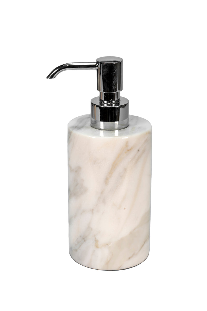 Dispenser per Sapone in Marmo Calacatta