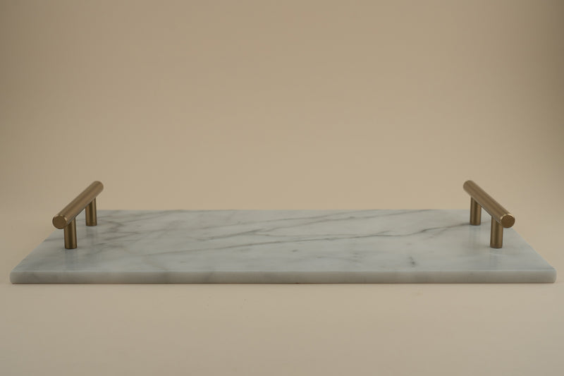 Vassoio in Marmo Bianco di Carrara