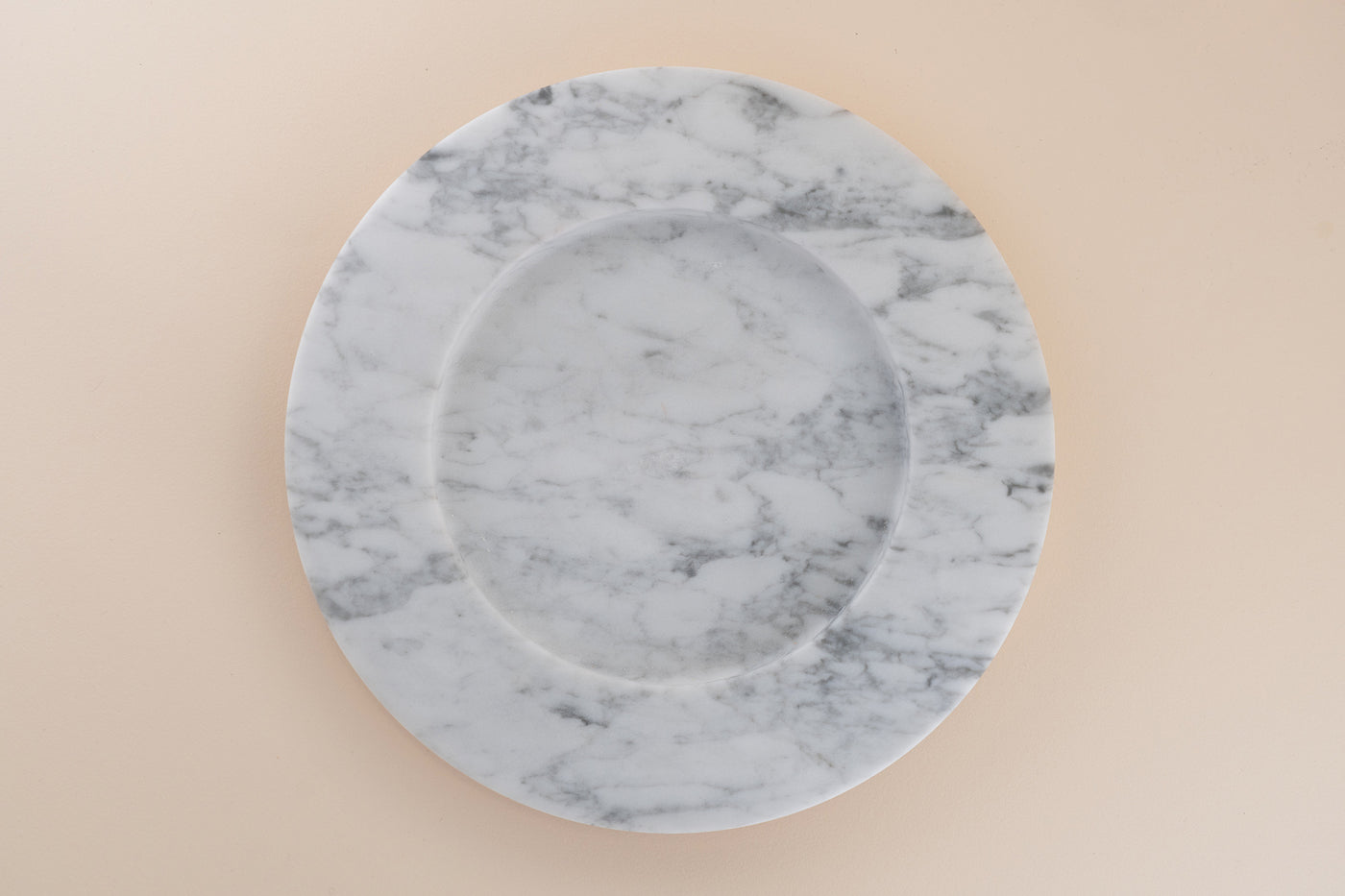 Set di 4 Sotto Piatti in Marmo di Carrara