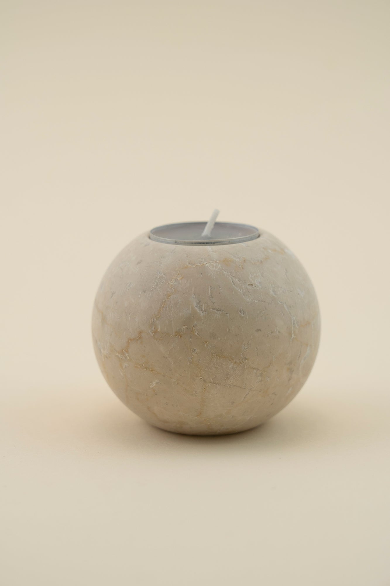 Porta Candela 'Ball' in Marmo