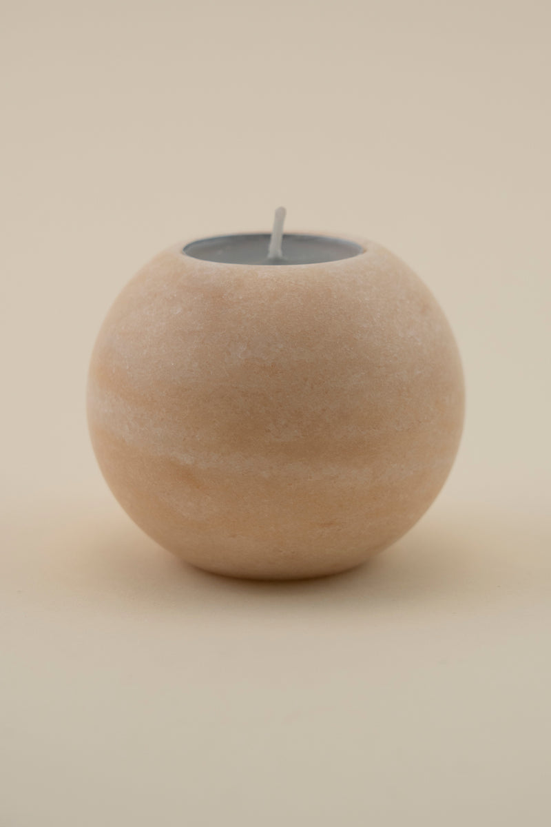Porta Candela 'Ball' in Marmo