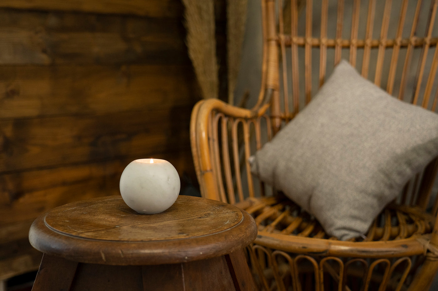 Porta Candela 'Ball' in Marmo